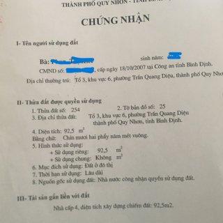 Bán đất MT Trần Đại Nghĩa